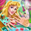 Spa de unhas da princesa adormecida